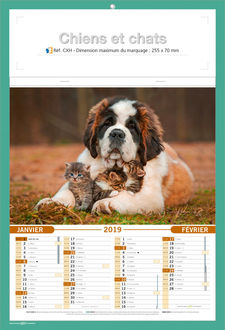 calendrier personnalise chats et chiens