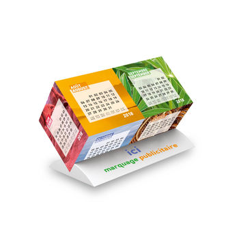 calendrier personnalise cube duo