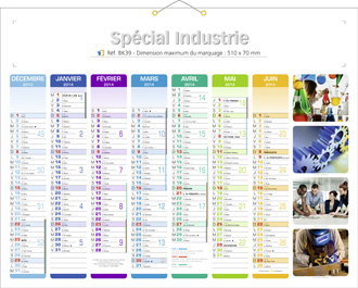 calendrier personnalise industrie
