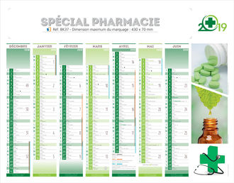 Calendrier personnalisÃ© Pharmacie