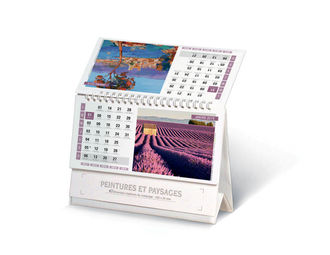 calendriers personnalises chevalet paysages et peintures