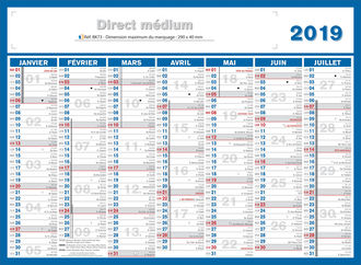 calendriers personnalises medium direct