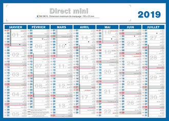 calendriers personnalises mini direct