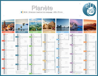 votre calendrier imprime planete